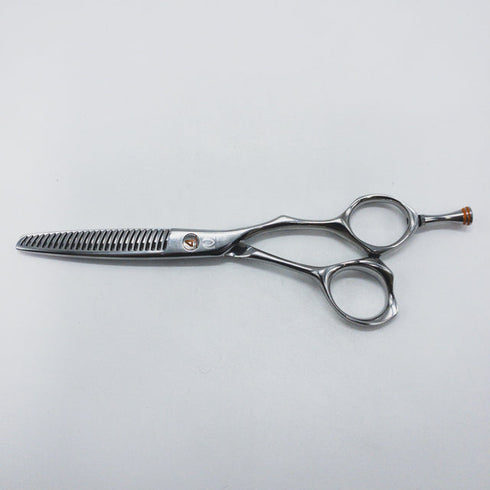 【ミズタニシザーズ ミズタニシザーMIZUTANI SCISSORS】Ichi-Nino-San 4 フィニッシュセニング オフセット シザー セニング 美容ハサミ すきばさみ 美容師 理容師 約15% 右利き 5.8インチ 中古 sc1670