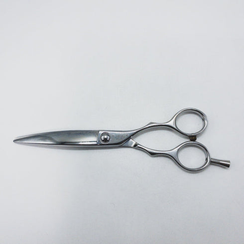 【SHEEMA Hi-TEC島理研】R-cut 65Wカーブ シザー メガネ 理容 美容ハサミ 美容師 理容師 右利き 6.5インチ 中古 sc1673