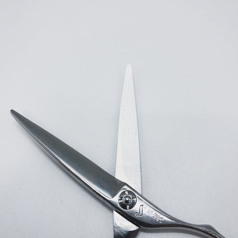 【SHEEMA Hi-TEC島理研】R-cut 65Wカーブ シザー メガネ 理容 美容ハサミ 美容師 理容師 右利き 6.5インチ 中古 sc1673
