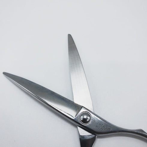 【SHEEMA Hi-TEC島理研】R-cut 65Wカーブ シザー メガネ 理容 美容ハサミ 美容師 理容師 右利き 6.5インチ 中古 sc1673