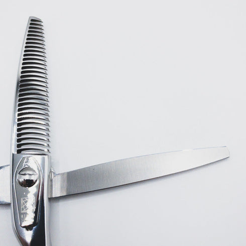 【内海ウツミUTSUMI】AT20 メガネ シザー セニング 美容ハサミ すきばさみ 美容師 理容師 約20% 右利き 6インチ 中古 sc2359