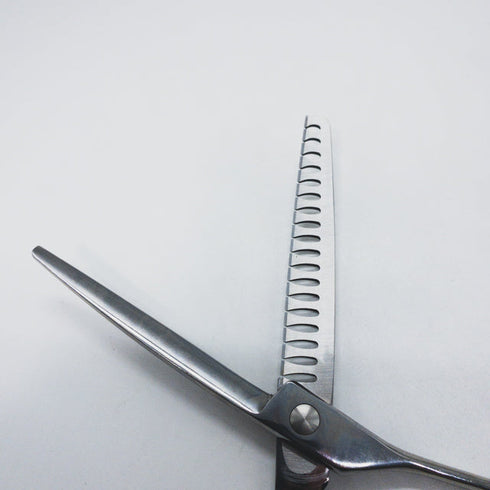 【victtleビクトル】カーブ ブレンディング セニング トリミングシザー メガネ 右利き トリマー ペット 6.3インチ 中古 sc1691