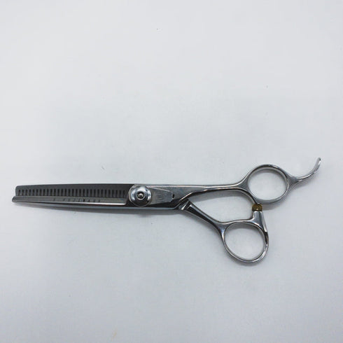 【ミズタニシザーズ ミズタニシザーMIZUTANI SCISSORS】BLACK-SMITH 逆刃 オフセット シザー セニング 美容ハサミ すきばさみ 美容師 理容師 約15~20% 右利き 6インチ 中古 sc1693