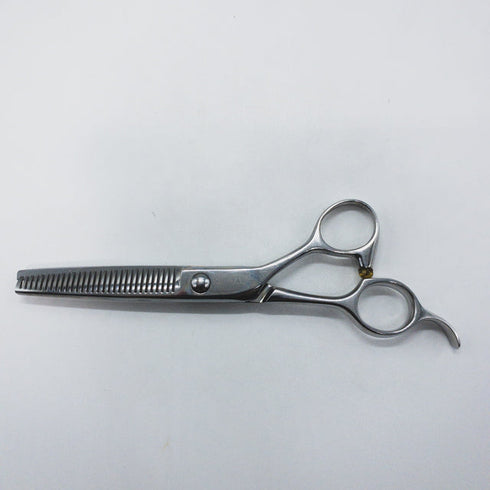 【ミズタニシザーズ ミズタニシザーMIZUTANI SCISSORS】BLACK-SMITH 逆刃 オフセット シザー セニング 美容ハサミ すきばさみ 美容師 理容師 約15~20% 右利き 6インチ 中古 sc1693