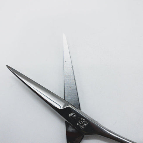 【ヒカリシザーズHIKARI光シザーHIKARI SCISSORS】STAR COSMOS103 シザー メガネ 理容 美容ハサミ 美容師 理容師 右利き 5インチ 中古 sc1695
