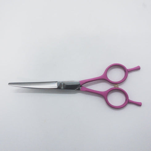 【PLUS inufuwari】カーブシザー トリミングシザー メガネ 右利き トリマー ペット 5.6インチ 中古 sc1706