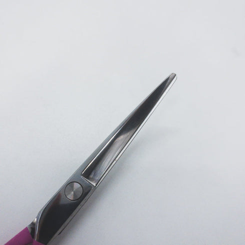 【PLUS inufuwari】カーブシザー トリミングシザー メガネ 右利き トリマー ペット 5.6インチ 中古 sc1706