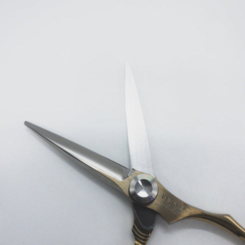 【トギノンTOGINON】FUMA.FF フーマフォルテッシモ スーパーブラント5.8 シザー オフセット 理容 美容ハサミ 美容師 理容師 右利き 5.8インチ 中古 sc1708