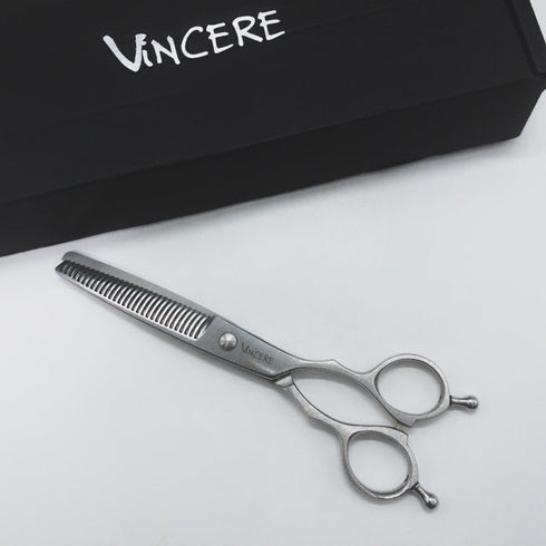 美品【ヴィンチェーレVincere】3V30ⅠG メガネ シザー セニング 美容ハサミ すきばさみ 美容師 理容師 約10~15% 右利き 6インチ 中古 sc1709