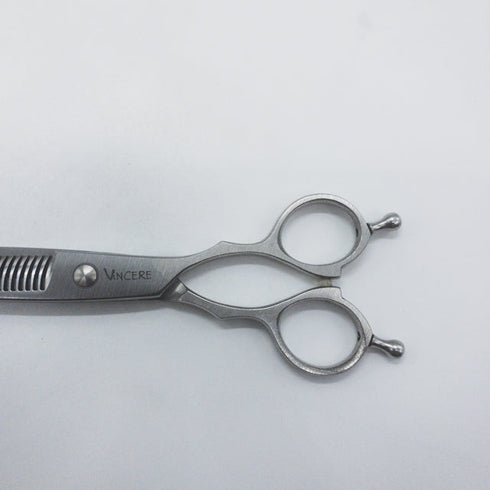 美品【ヴィンチェーレVincere】3V30ⅠG メガネ シザー セニング 美容ハサミ すきばさみ 美容師 理容師 約10~15% 右利き 6インチ 中古 sc1709
