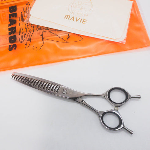 【ビアーズBEARDS】Mavie ROMANCE トリミングシザー メガネ 右利き トリマー ペット 6.5インチ 中古 sc1712