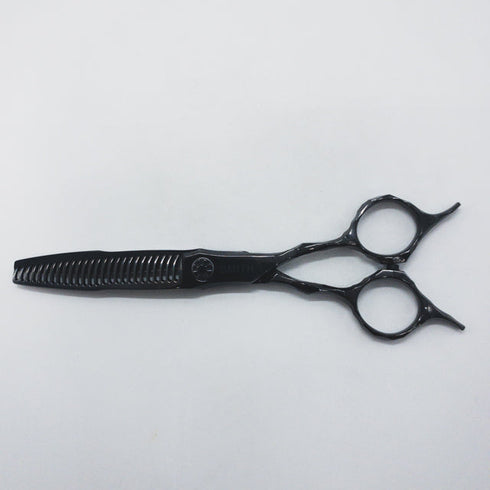 【ハヤシシザーズ ハヤシシザーHAYASHI SCISSORS】HYS-26RT-WH-6 クレーター加工 メガネ シザー セニング 美容ハサミ すきばさみ 美容師 理容師 約30~35% 右利き 6インチ 中古 sc1718