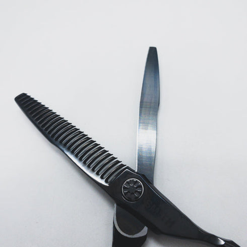 【ハヤシシザーズ ハヤシシザーHAYASHI SCISSORS】HYS-26RT-WH-6 クレーター加工 メガネ シザー セニング 美容ハサミ すきばさみ 美容師 理容師 約30~35% 右利き 6インチ 中古 sc1718