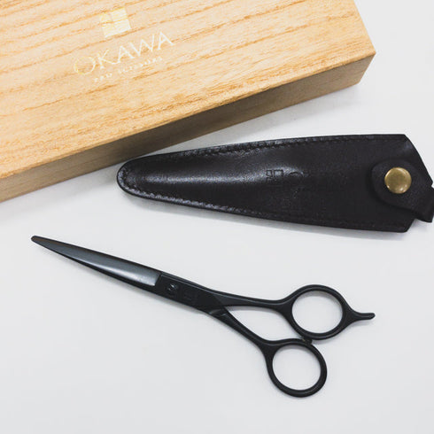 【オオカワプロシザーズ オオカワプロシザーOKAWA PRO SCISSORS】SG57 DLCコーティング シザー メガネ 理容 美容ハサミ 美容師 理容師 右利き 5.7インチ 中古 sc1720