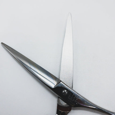 【ヒカリシザーズHIKARI光シザーHIKARI SCISSORS】STAR COSMOS123 シザー オフセット 理容 美容ハサミ 美容師 理容師 右利き 5.5インチ 中古 sc1739