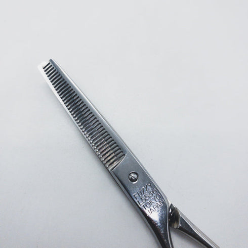 【マツザキMatsuzaki】FUZZY L5536 メガネ シザー セニング 美容ハサミ すきばさみ 美容師 理容師 約5~10% 左利き 5.5インチ 中古 sc1754