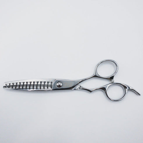 新品未使用【内海ウツミUTSUMI】U&U DOUBLE38両グシ オフセット シザー セニング 美容ハサミ すきばさみ 美容師 理容師 約38% 右利き 6インチ 中古 sc2366