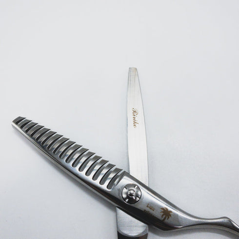 【Lulu scissors】lulu-30MW メガネ シザー セニング 美容ハサミ すきばさみ 美容師 理容師 約25~30% 右利き 6インチ 中古 sc1760