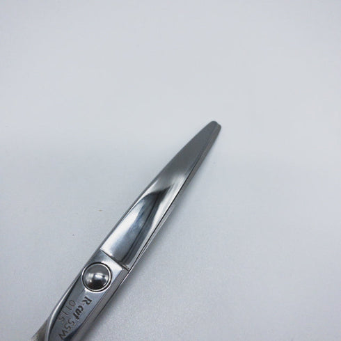 【SHEEMA Hi-TEC島理研】R-cut 55Wカーブ シザー メガネ 理容 美容ハサミ 美容師 理容師 右利き 5.5インチ 中古 sc1775
