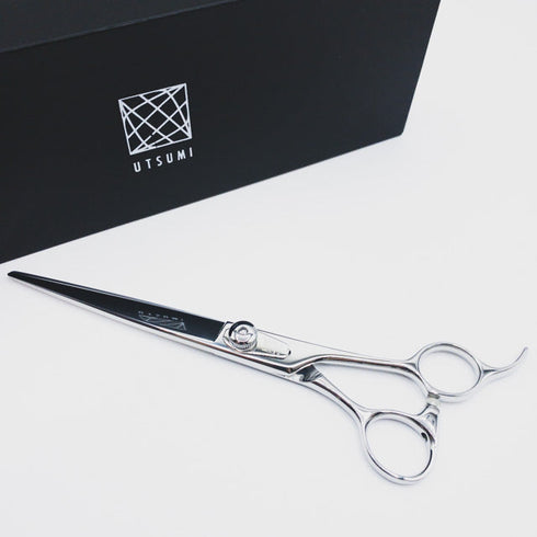新品未使用【内海ウツミUTSUMI】U&U SMS-L700 トリミングシザー オフセット 右利き トリマー ペット 7インチ 中古 sc1879