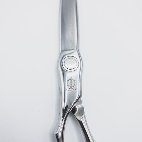 美品【ミズタニシザーズ ミズタニシザーMIZUTANI SCISSORS】ACRO CROSSOVER CR1 LEFTYシザー オフセット理容 美容ハサミ 左利き 6.7インチ 中古 sc18