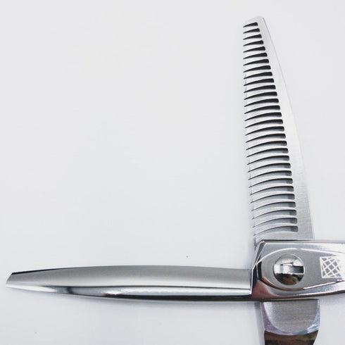 新品未使用【内海ウツミUTSUMI】U&U OF30R オフセット シザー セニング 美容ハサミ すきばさみ 美容師 理容師 約30% 右利き 6インチ 中古 sc181