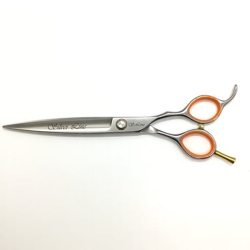 【シルバーラインSilverLine】GBST700 毎日使うノコギリハサミ トリミングシザー オフセット 右利き トリマー ペット 7インチ 中古 sc1817