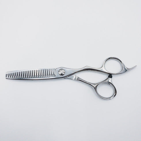 新品同様【シザーズジャパンSCISSORS JAPAN】Qv FLOR23% LSBS加工 オフセット シザー セニング 美容ハサミ すきばさみ 美容師 理容師 約23% 右利き 5.8インチ 中古 sc183
