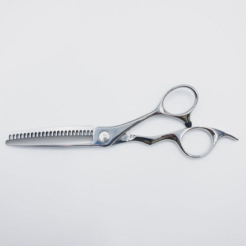 新品同様【シザーズジャパンSCISSORS JAPAN】Qv FLOR23% LSBS加工 オフセット シザー セニング 美容ハサミ すきばさみ 美容師 理容師 約23% 右利き 5.8インチ 中古 sc183