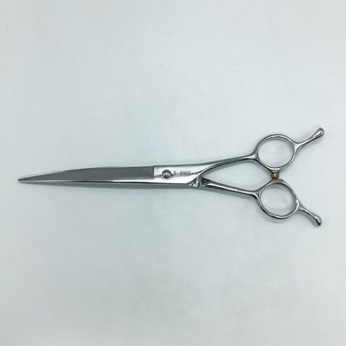 【ケリー ワンクスKERRY】R-690S ギザ刃カーブ トリミングシザー メガネ 右利き トリマー ペット 6.9インチ 中古 sc1830