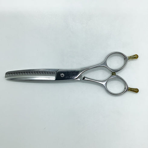 【ヒカリシザーズHIKARI光シザーHIKARI SCISSORS】Lucis746ルーキス メガネ シザー セニング 美容ハサミ すきばさみ 美容師 理容師 約25% 右利き 6インチ 中古 sc1831
