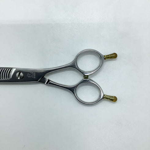【ヒカリシザーズHIKARI光シザーHIKARI SCISSORS】Lucis746ルーキス メガネ シザー セニング 美容ハサミ すきばさみ 美容師 理容師 約25% 右利き 6インチ 中古 sc1831