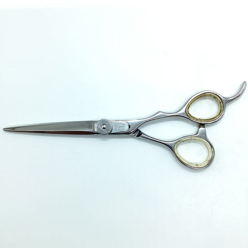 【マユミシザーMAYUMI】HCM-60 シザー オフセット 理容 美容ハサミ 美容師 理容師 右利き 6インチ 中古 sc1834