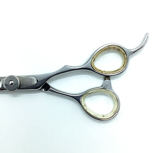 【マユミシザーMAYUMI】HCM-60 シザー オフセット 理容 美容ハサミ 美容師 理容師 右利き 6インチ 中古 sc1834