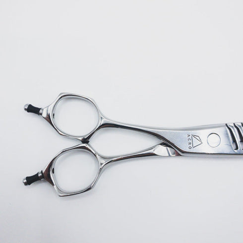 美品【ミズタニシザーズ ミズタニシザーMIZUTANI SCISSORS】ACRO Acroleaf WIDE M-25 leftyメガネ シザー セニング 美容ハサミ すきばさみ 美容師 理容師 約15~25% 左利き 5.8インチ 中古 sc184