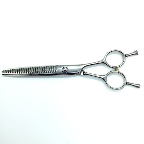 新品未使用【メーカー不明】 メガネ シザー セニング 美容ハサミ すきばさみ 美容師 理容師 約30% 右利き 6.2インチ 中古 sc2248