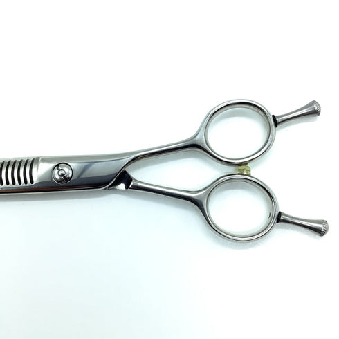新品未使用【メーカー不明】 メガネ シザー セニング 美容ハサミ すきばさみ 美容師 理容師 約30% 右利き 6.2インチ 中古 sc2248