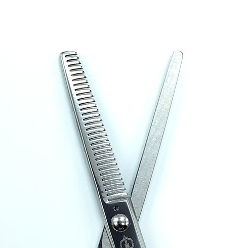 【ミズタニシザーズ ミズタニシザーMIZUTANI SCISSORS】Re-tro THINNING 30レトロ メガネ シザー セニング 美容ハサミ すきばさみ 美容師 理容師 約30% 右利き 5.7インチ 中古 sc1857