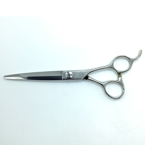 新品未使用【メーカー不明】 片剣刃シザー オフセット 理容 美容ハサミ 美容師 理容師 右利き 6.7インチ 中古 sc2188