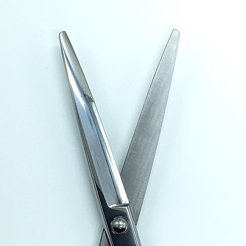 新品未使用【メーカー不明】 片剣刃シザー オフセット 理容 美容ハサミ 美容師 理容師 右利き 6.7インチ 中古 sc2188