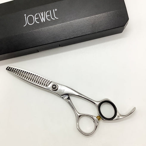 【ジョーウェルJOEWELL】GTF-22 オフセット シザー セニング 美容ハサミ すきばさみ 美容師 理容師 約10~20% 右利き 6.2インチ 中古 sc1866