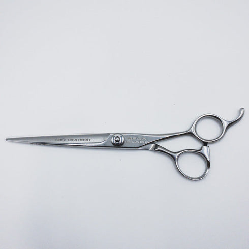 【キクボシkikuboshi菊星】MEGA BLADE シザー オフセット 理容 美容ハサミ 美容師 理容師 右利き 6.7インチ 中古 sc187