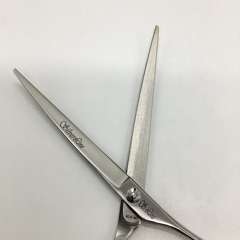 【シルバーラインSilverLine】ALLTC7015ギザ刃カーブバサミ トリミングシザー メガネ 右利き トリマー ペット 7インチ 中古 sc1870