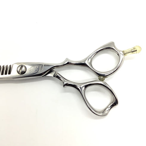 【ヒカリシザーズHIKARI光シザーHIKARI SCISSORS】ANGEL B 777 オフセット シザー セニング 美容ハサミ すきばさみ 美容師 理容師 約35~40% 右利き 6インチ 中古 sc1871
