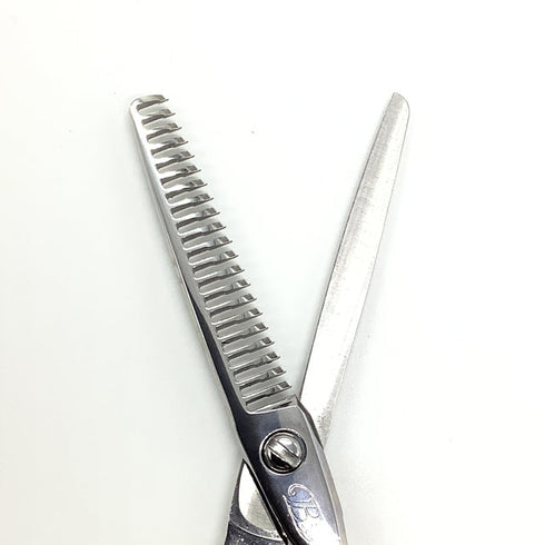 【ヒカリシザーズHIKARI光シザーHIKARI SCISSORS】ANGEL B 777 オフセット シザー セニング 美容ハサミ すきばさみ 美容師 理容師 約35~40% 右利き 6インチ 中古 sc1871