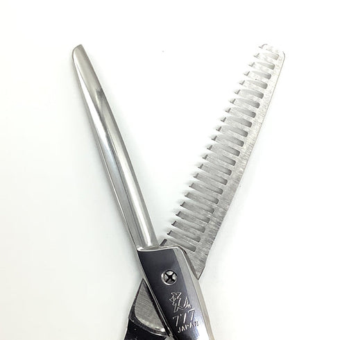 【ヒカリシザーズHIKARI光シザーHIKARI SCISSORS】ANGEL B 777 オフセット シザー セニング 美容ハサミ すきばさみ 美容師 理容師 約35~40% 右利き 6インチ 中古 sc1871