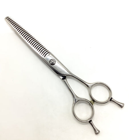 新品未使用【メーカー不明】 メガネ シザー セニング 美容ハサミ すきばさみ 美容師 理容師 約30~35% 右利き 6.2インチ 中古 sc2555