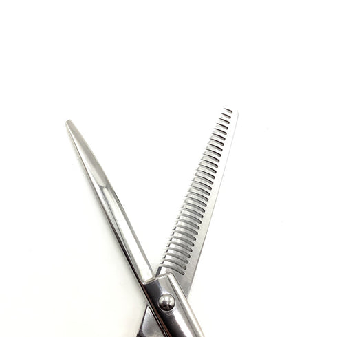 新品未使用【メーカー不明】 メガネ シザー セニング 美容ハサミ すきばさみ 美容師 理容師 約30~35% 右利き 6.2インチ 中古 sc2555