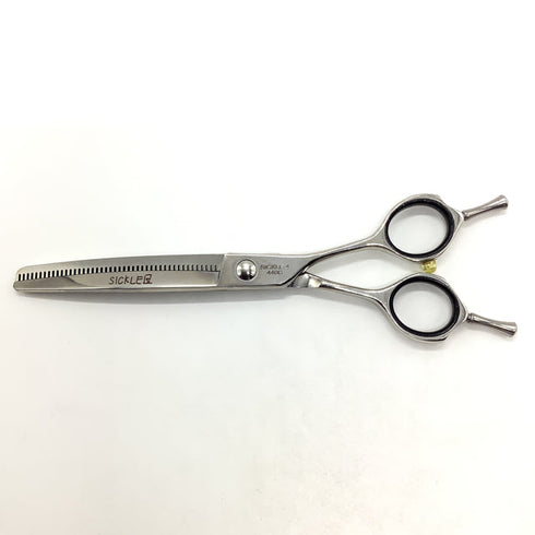 【SVANS.スバンス】SICKLE-4カーブ トリミングシザー メガネ 右利き トリマー ペット 6.5インチ 中古 sc1896