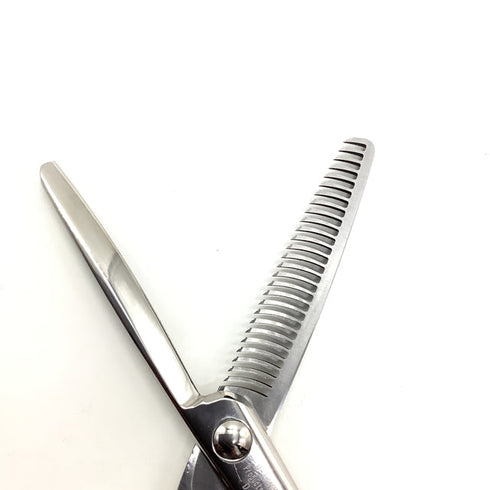 【TENYO天洋】D-thinning D-1-15 メガネ シザー セニング 美容ハサミ すきばさみ 美容師 理容師 約20% 右利き 5.7インチ 中古 sc1899